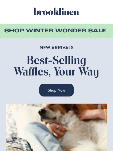 brooklinen newsletter: The Waffle You Love is Now MICRO