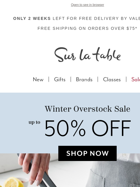 surlatable newsletter: The weekend's best deals, all in one place.