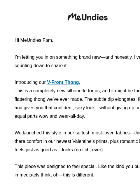 meundies newsletter: Meet Your New Favorite