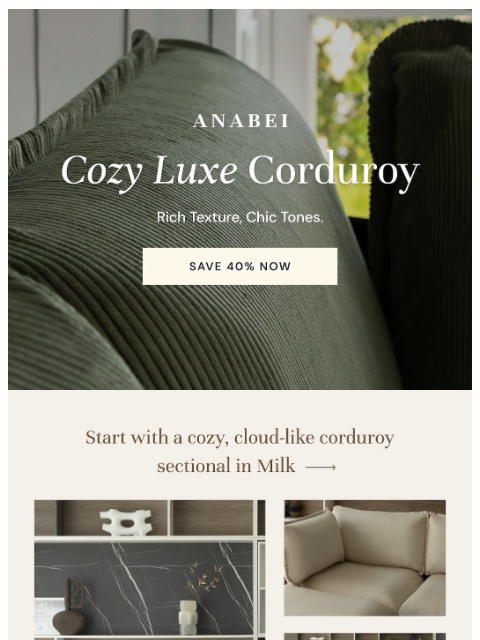 anabei newsletter: The Luxe Corduroy Edit 🤍
