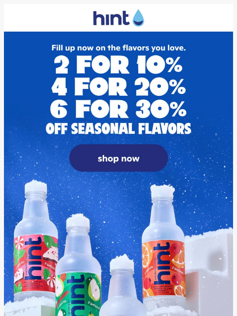 drinkhint newsletter: Don’t let your winter water stash run dry 🌵