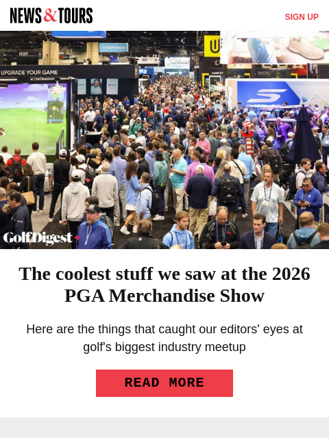 golfdigest newsletter: Teenager gets dream showdown with Scheffler