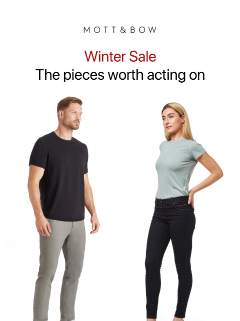 mottandbow newsletter: The right pieces are on sale.