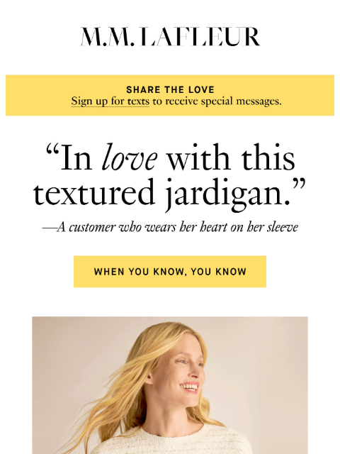 mmlafleur newsletter: LOVE IS NOT BLIND