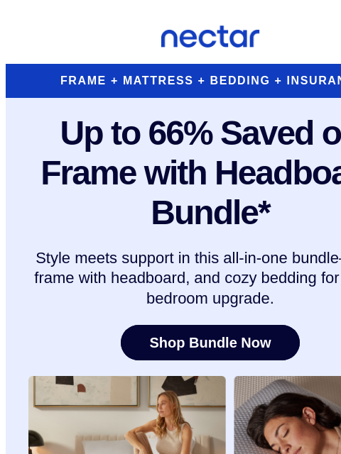 nectarsleep newsletter: Four pieces, one bundle, zero stress 😴