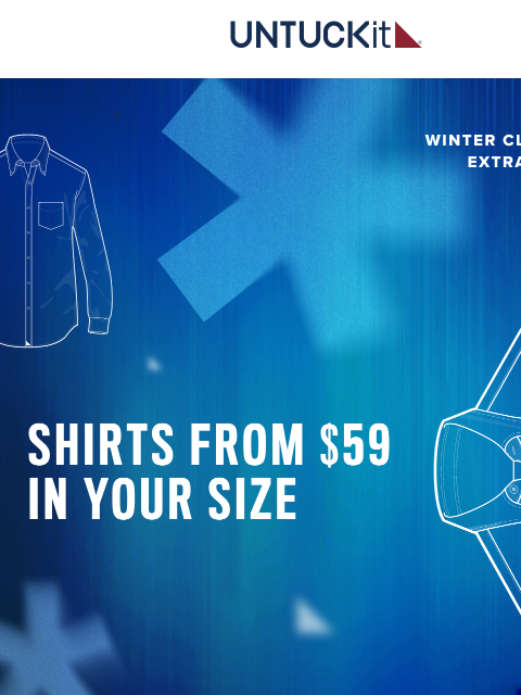 untuckit newsletter: Last Call: 20% Off Winter Clearance Styles ❄️