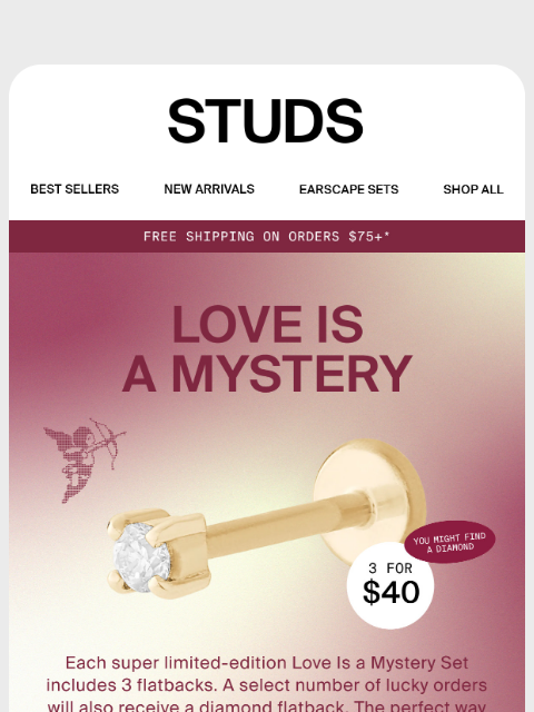 studs newsletter: Love is a Mystery Sets Just Dropped