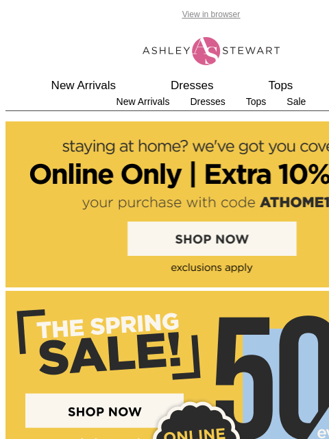 ashleystewart newsletter: Could your denim collection use a refresh? 💙