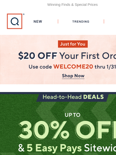 qvcemail newsletter: Today! Up to 30% Off Sitewide & More