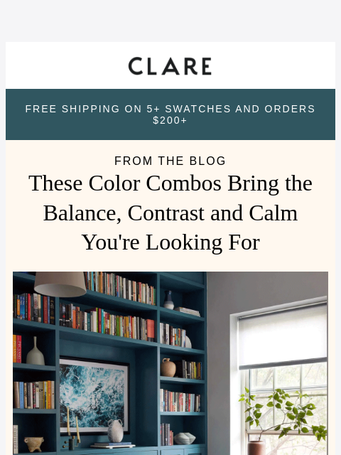 clare newsletter: Designer-Approved Color Pairings (That Always Work...