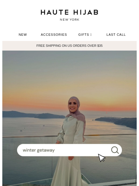 hautehijab newsletter: Escaping the cold? 🥶✈️