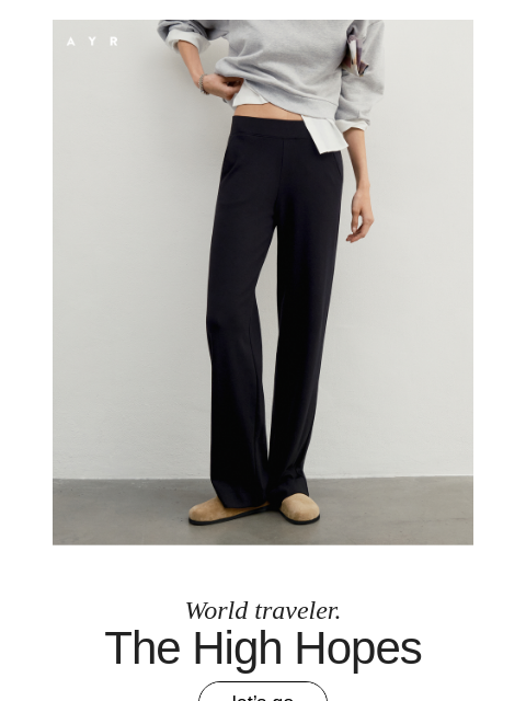 ayr newsletter: ELLE’s favorite travel pant