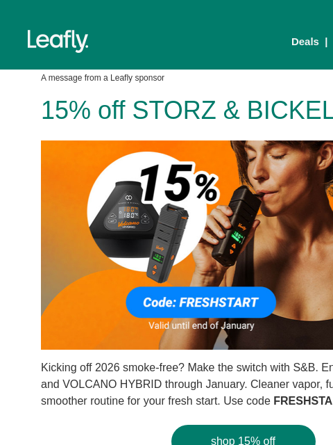 leafly newsletter: Upgrade your vaporizer 💨