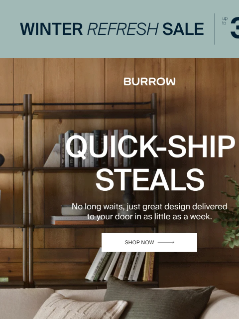 burrow newsletter: Styles that ship fast and now on sale