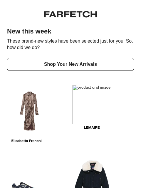 farfetch newsletter: This new is so you