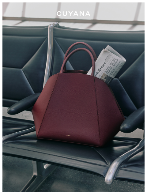 cuyana newsletter: Luxuriously Large Bags