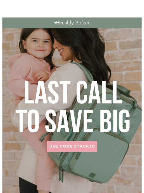 freshlypicked newsletter: ENDING TODAY: Extra 30% Off Sale Page