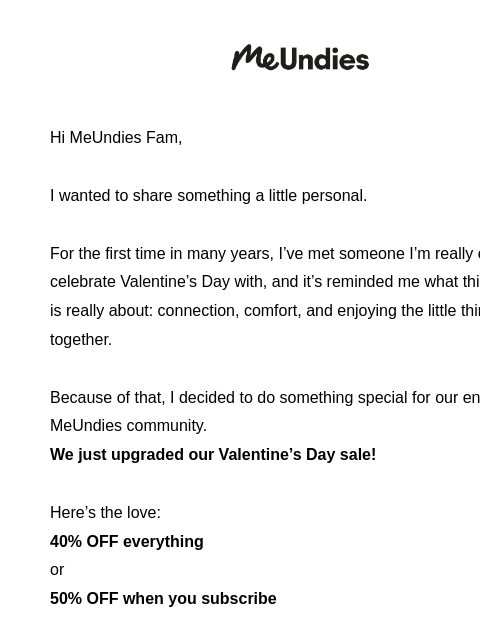 meundies newsletter: This Sale Just Got Sweeter