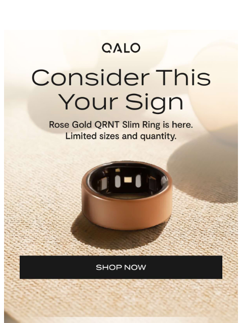 qalo newsletter: This is your sign…