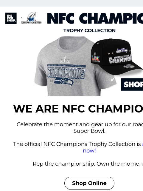 seahawksemail newsletter: Shop The Trophy Collection Now 🏆