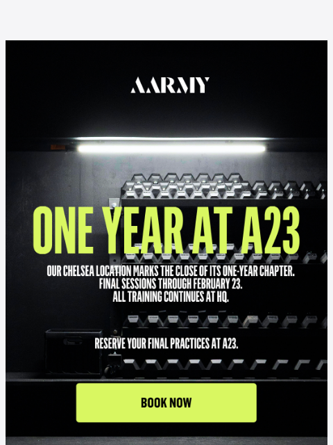 aarmy newsletter: Closing Our A23 Chapter 🫡