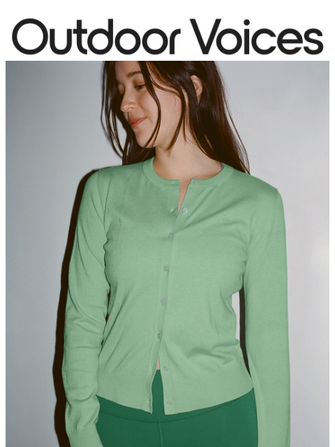 outdoorvoices newsletter: COTTON + CASHMERE