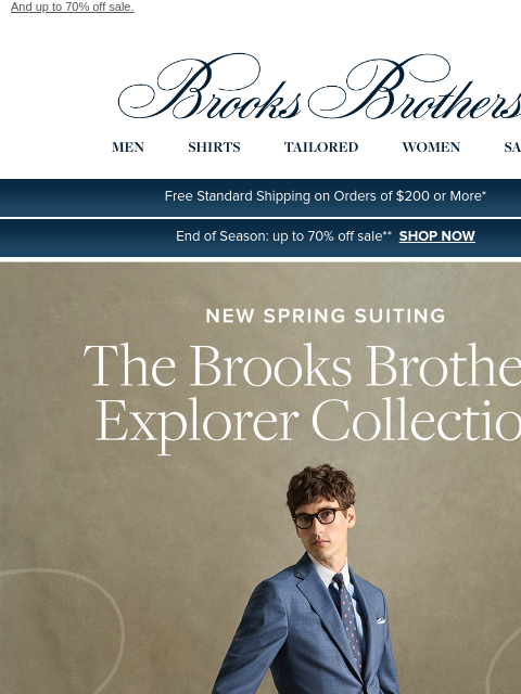 brooksbrothers newsletter: New: The Explorer Collection