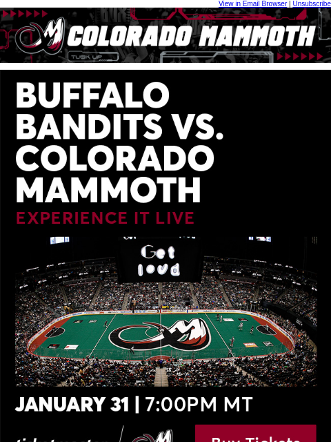 thecoloradomammoth newsletter: Your Saturday Night Plans Are Here!