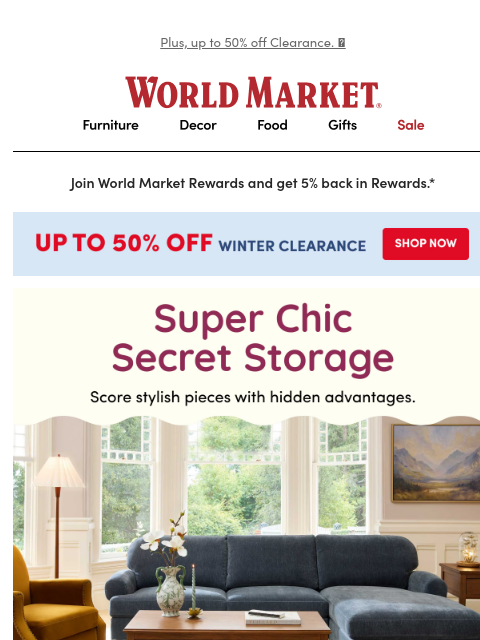 emailworldmarket newsletter: Need a secret stash? We got you. 👉