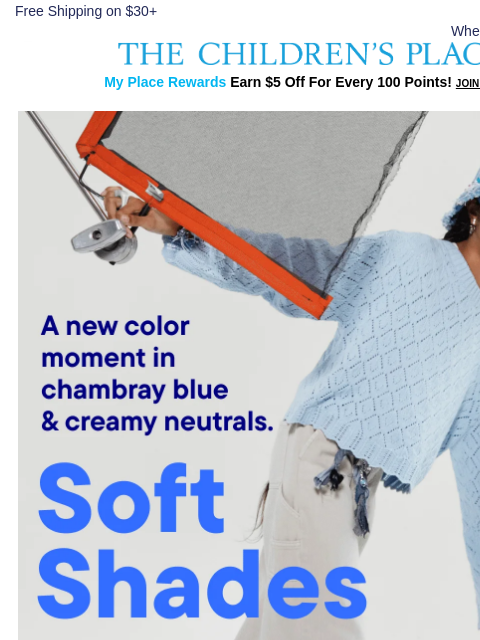 childrensplace newsletter: The Next *It* Color Combo: 💙 + 🤍