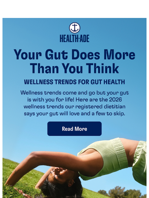 health-ade newsletter: 3 gut wellness trends to try this year