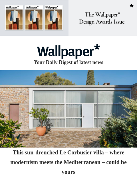 futureplc newsletter: A sun-drenched Le Corbusier villa hits the market