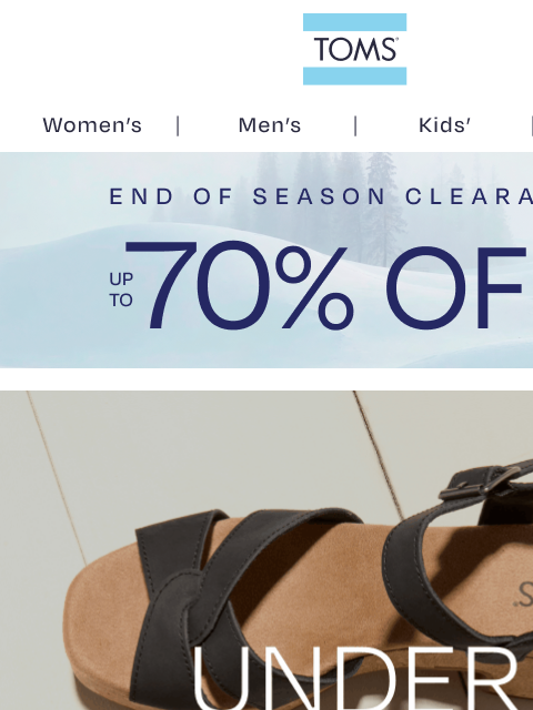 toms newsletter: Under $40 Styles, Just for You