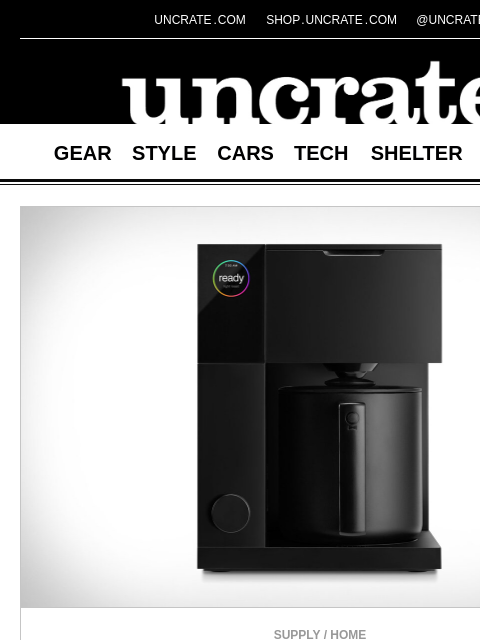 uncrate newsletter: Fellow Aiden Precision Coffee Maker & more