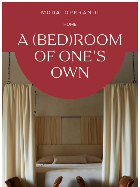 modaoperandi newsletter: Bedroom antics