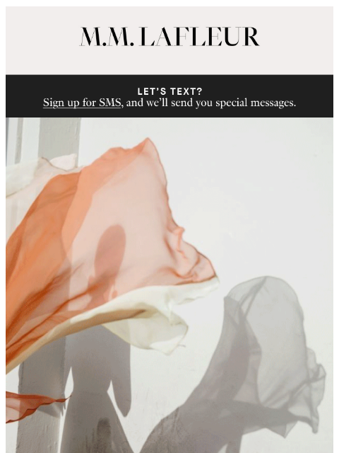 mmlafleur newsletter: EARLY DROP: Romance is in the air.