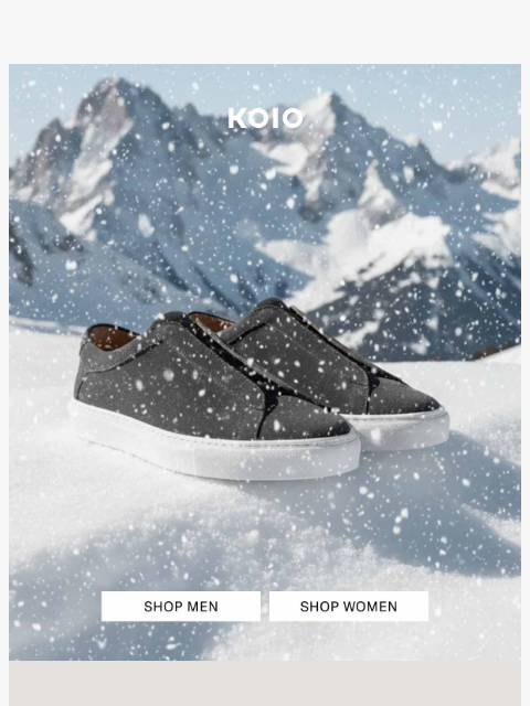 koio newsletter: Winter Sale Alert: Save on Iconic Capri X!