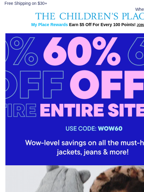 childrensplace newsletter: Inside 💌 Exclusive Savings for Y-O-U.