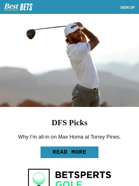 golfdigest newsletter: Our experts picks for the Farmers Insurance Open