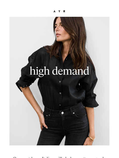 ayr newsletter: the shirt that took over your timeline