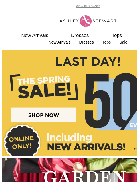 ashleystewart newsletter: Bring on the BOTANICALS 💐🌷🌹