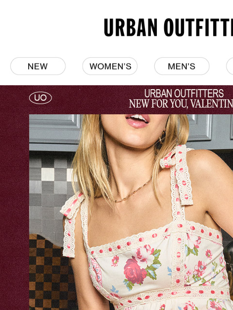urbanoutfitters newsletter: New for you, valentine 💝