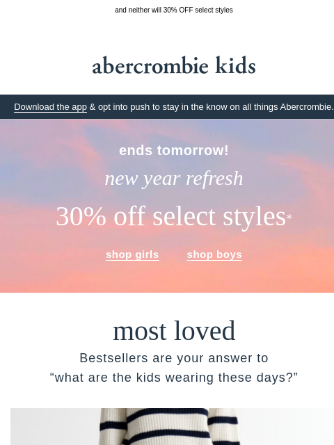 abercrombie newsletter: these bestsellers won’t last much longer