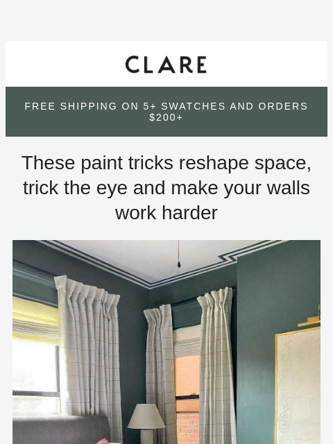 clare newsletter: Paint tricks designers swear by 👀