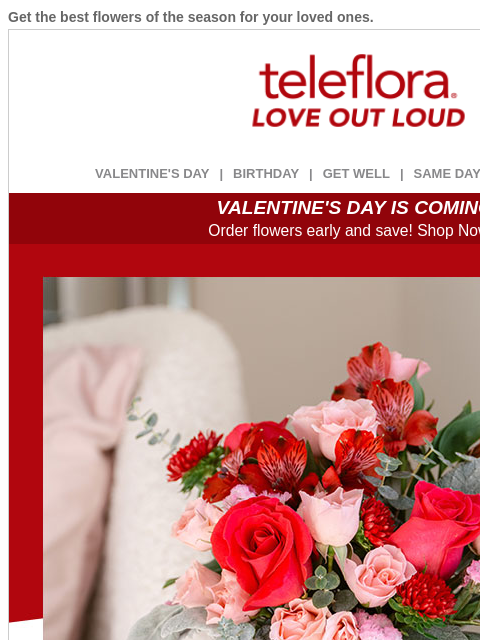 teleflora newsletter: Send Love to All 💝 25% Off Now