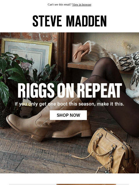 stevemadden newsletter: This Boot Is Doing Numbers