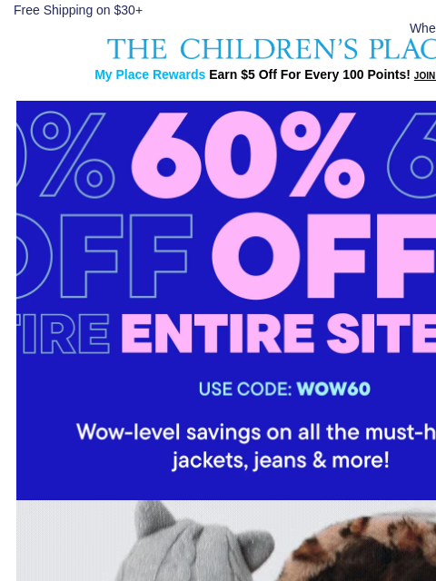 childrensplace newsletter: Ends Today 🚨 60% Off Everything