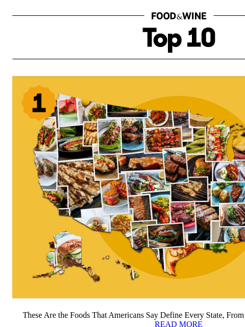 foodandwine newsletter: The Most Iconic Foods That Define Every State