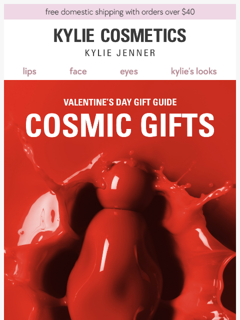 kyliecosmetics newsletter: your valentine in a bottle ❤️ 💫