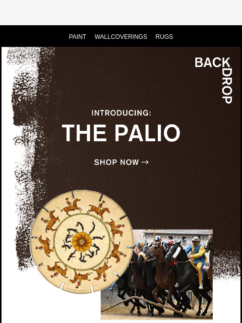 backdrophome newsletter: HAVE YOU SEEN THE PALIO? 🐎